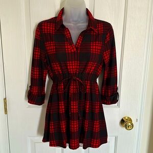 Plaid Tunic